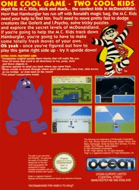 McDonaldland (Europe) box cover back